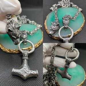 Men Stainless Steel Viking Chain